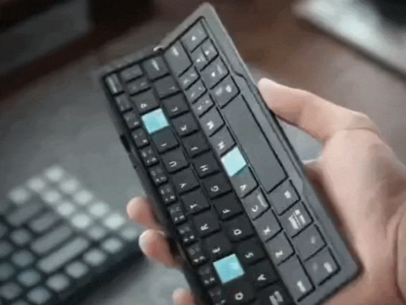 A real keyboard