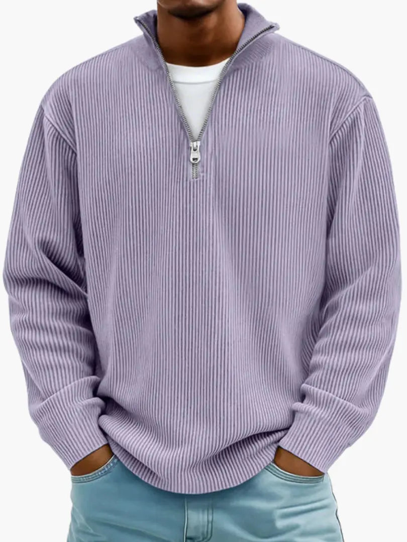 Cozy Quarter-Zip Sweater for Men and Women, Relaxed Fit, Warm and Shape-Keeping 9