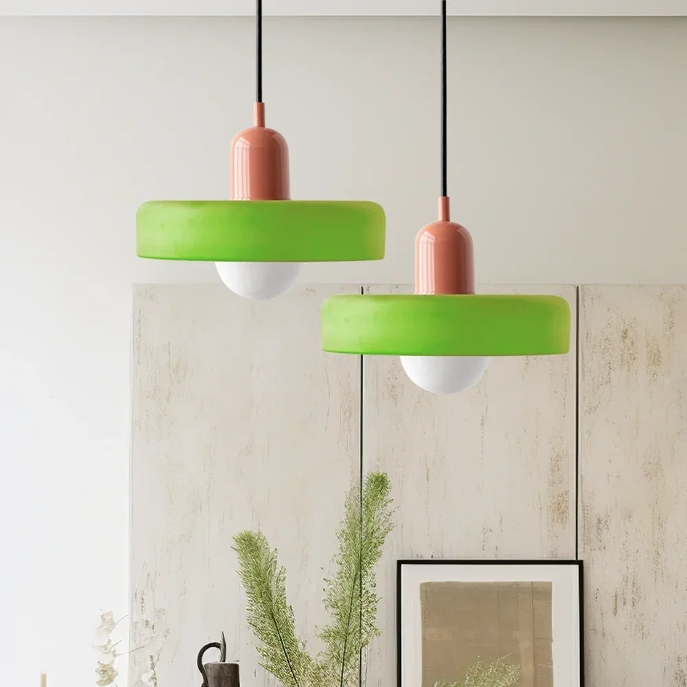 Bauhaus Stained Glass Pendant Lamp 2