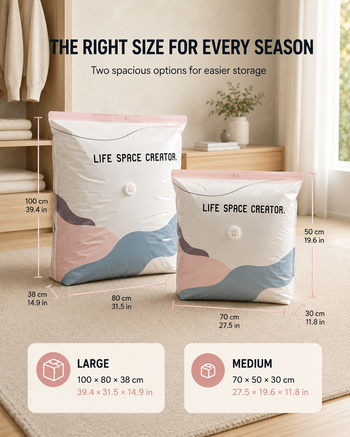 Turn bulky piles into storage that fits your space