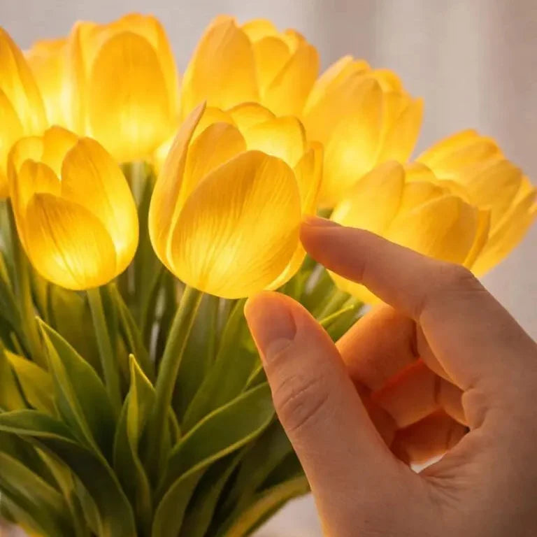 Cordless LED Tulip Flower Lamp for Cozy Ambient Lighting 6