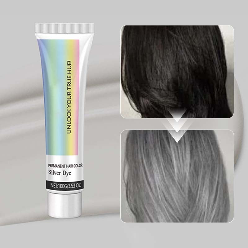 Plant-Based Silver Hair Color Cream, Ammonia-Free, Nourishing, Even Coverage 2