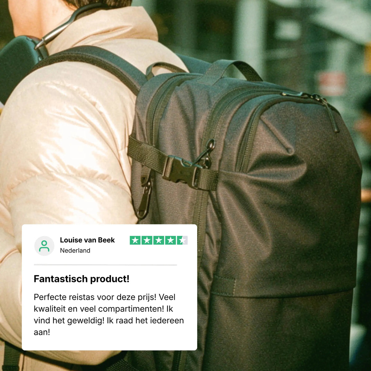 Vacuum Compression Travel Backpack, Waterproof and Comfortable 9