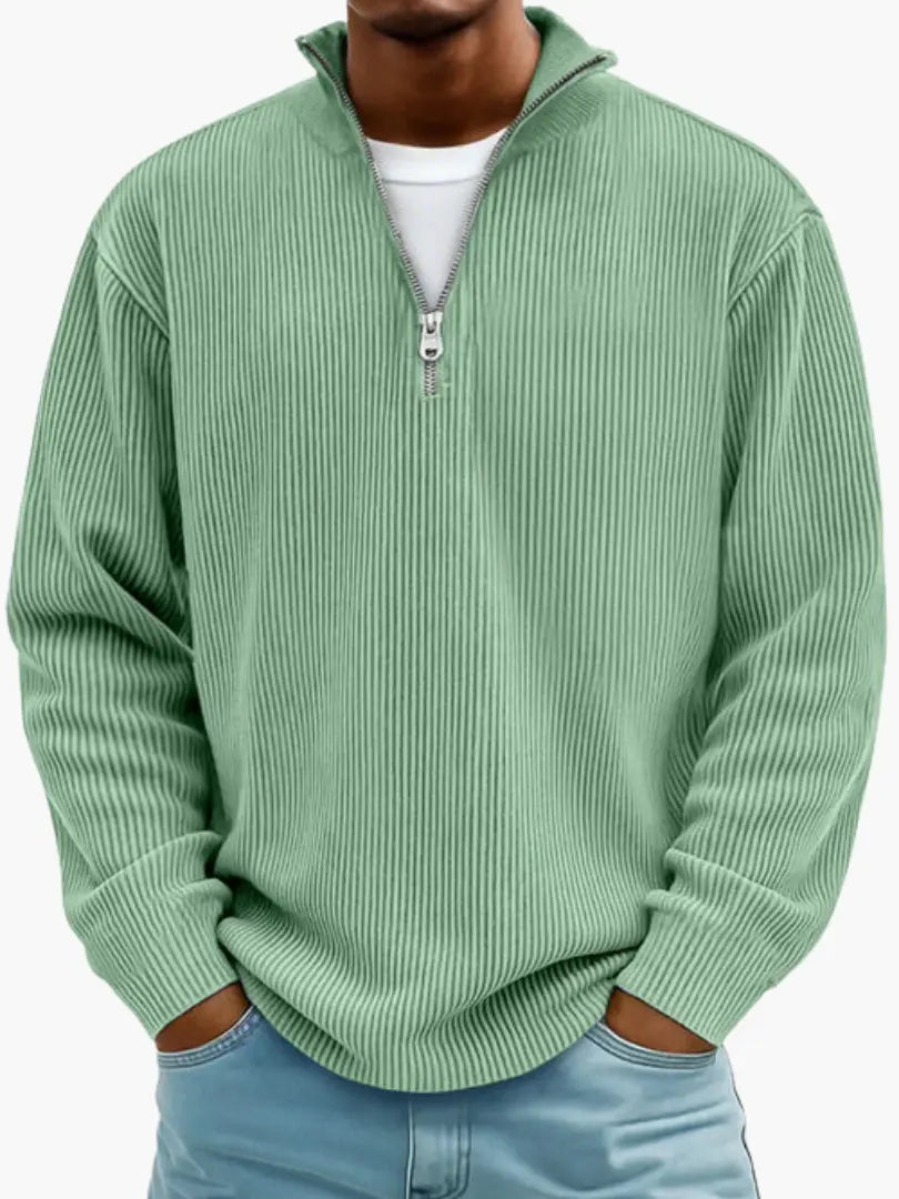 Cozy Quarter-Zip Sweater for Men and Women, Relaxed Fit, Warm and Shape-Keeping 3