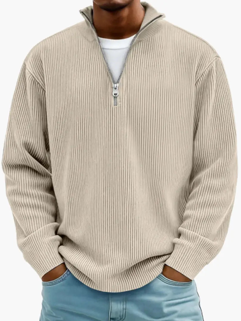 Cozy Quarter-Zip Sweater for Men and Women, Relaxed Fit, Warm and Shape-Keeping 4