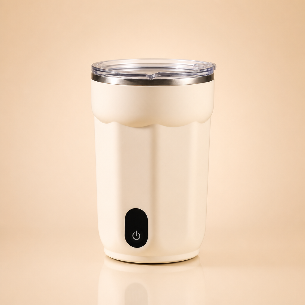 Stirly electric self-stirring cup studio shot