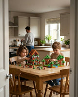 Magnetic Building Blocks Set - Pixel-Style Blocks with Figures for Kids Ages 3+ 8