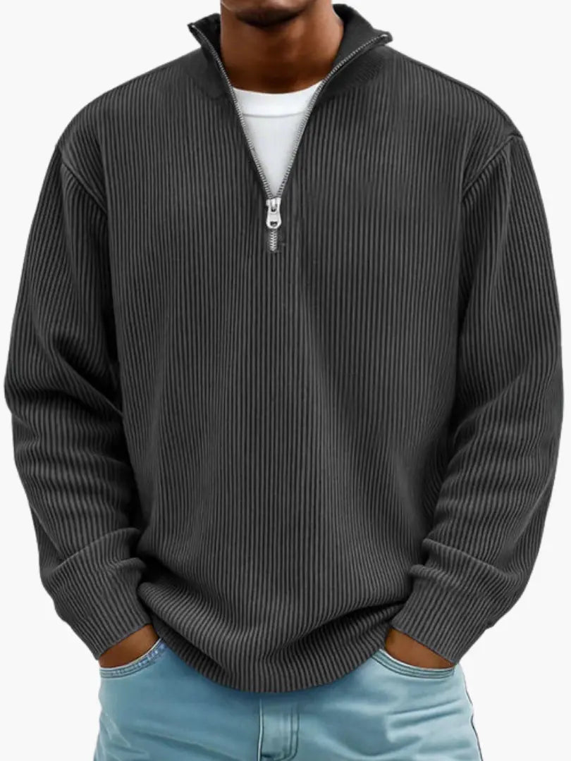 Cozy Quarter-Zip Sweater for Men and Women, Relaxed Fit, Warm and Shape-Keeping 7
