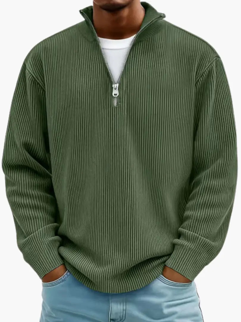 Cozy Quarter-Zip Sweater for Men and Women, Relaxed Fit, Warm and Shape-Keeping 8