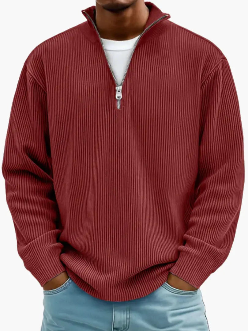 Cozy Quarter-Zip Sweater for Men and Women, Relaxed Fit, Warm and Shape-Keeping 10
