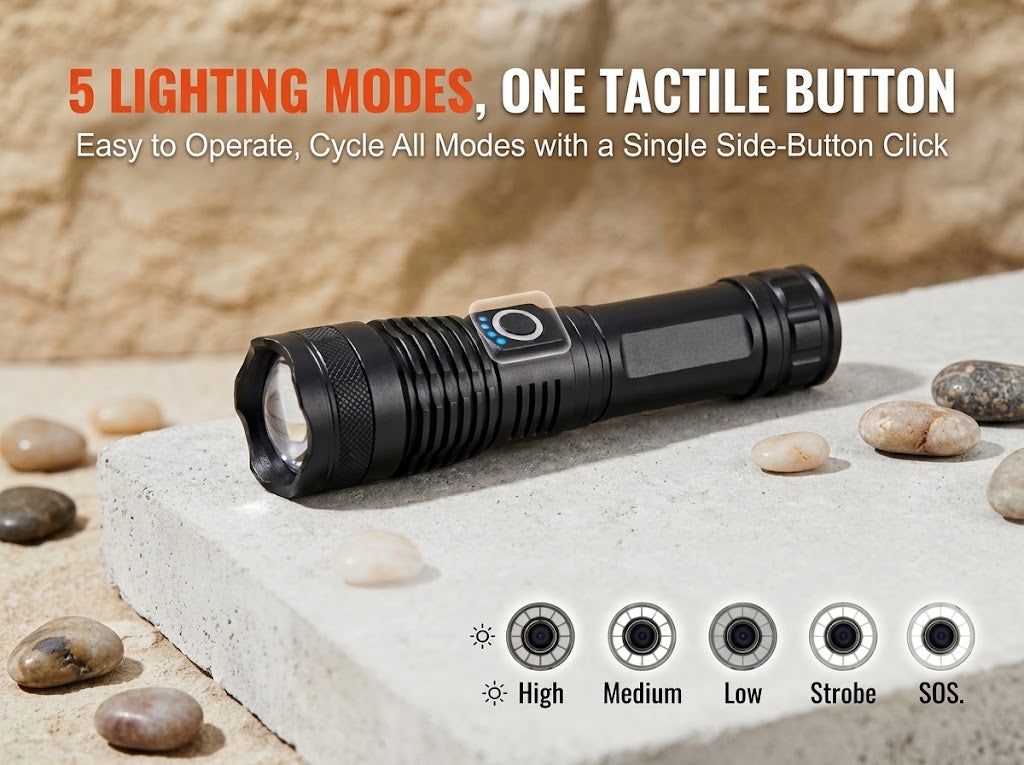 5 modes, one button