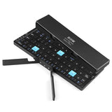 TypeNest™ Foldable Bluetooth Keyboard with Stand — Pairs 3 Devices