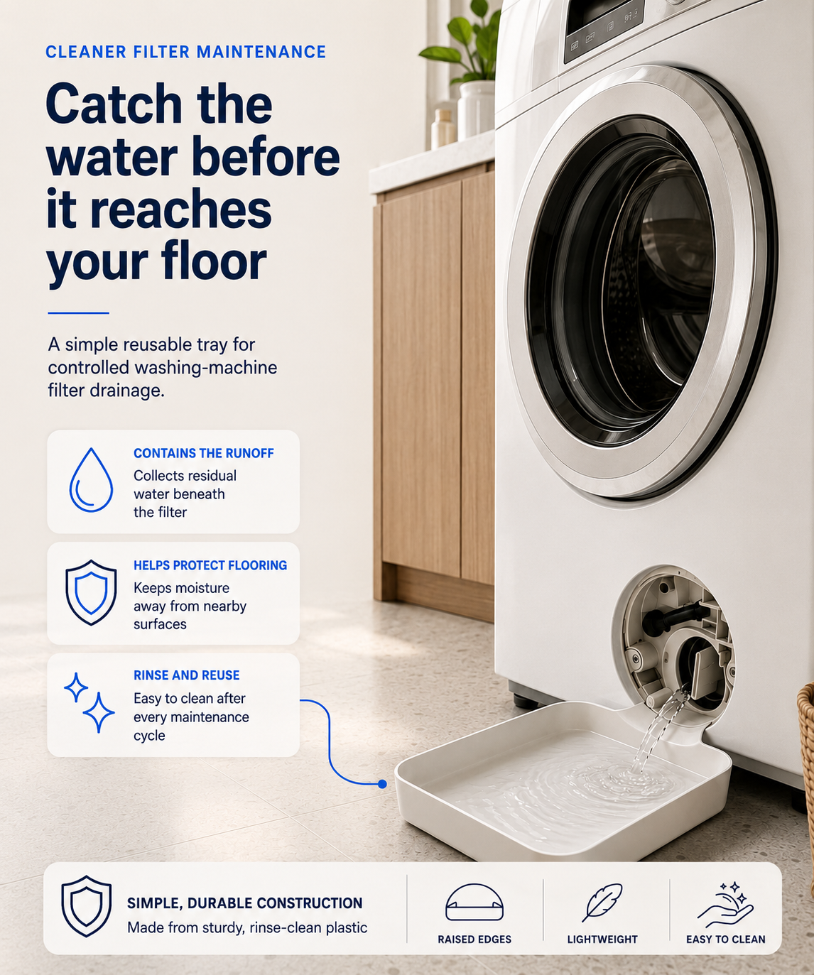 Why does cleaning one filter soak half the floor?
