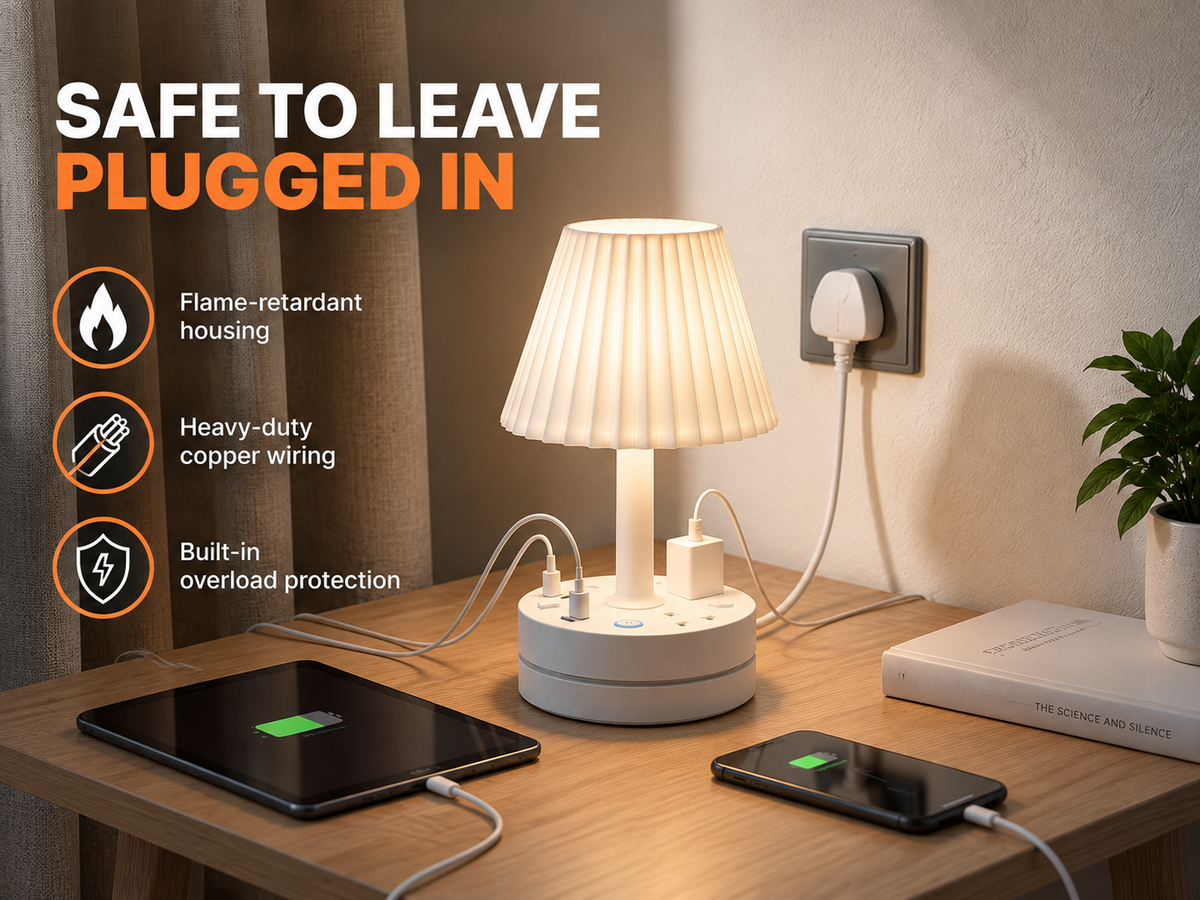 SAFE TO LEAVE PLUGGED IN