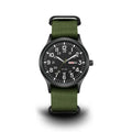 Men's Field Watch with Woven Fabric Strap and Day-Date Window 1