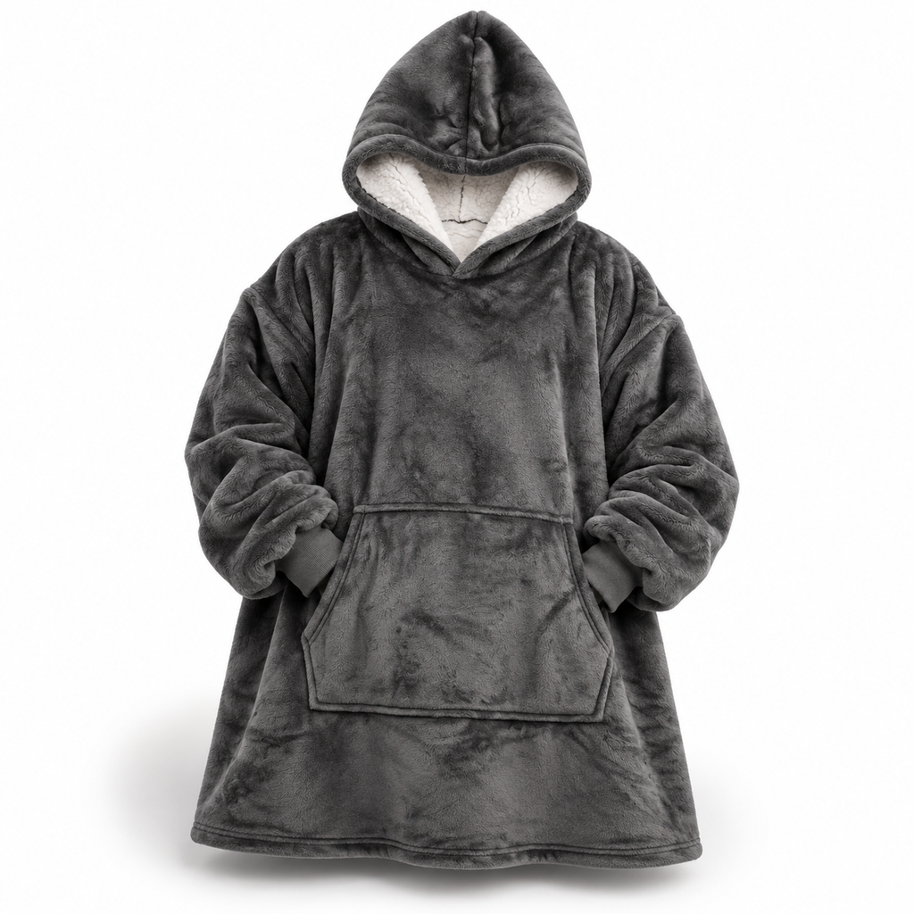 Ultra-Soft Oversized Sherpa Hoodie Blanket (with Pocket) 1