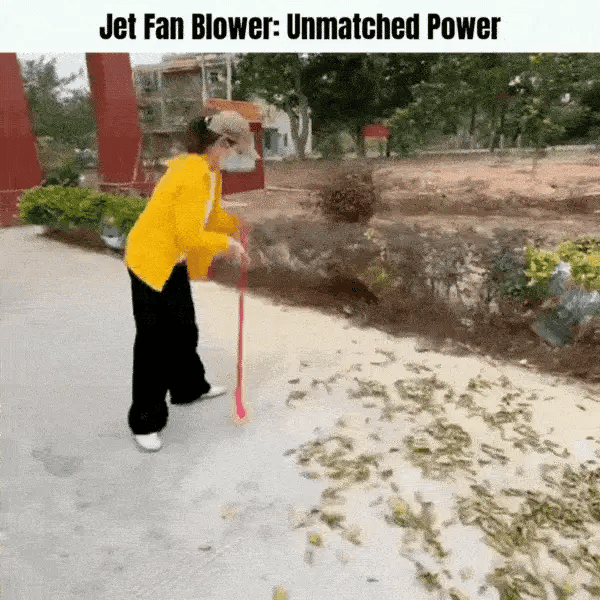 Leaves gone in one sweep