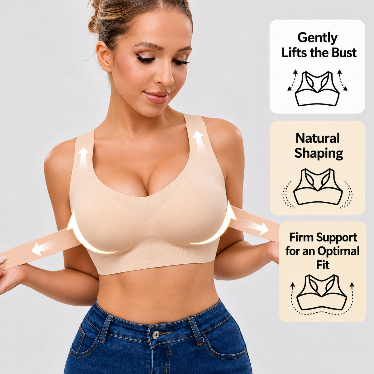 Supportive Posture-Correcting Bra