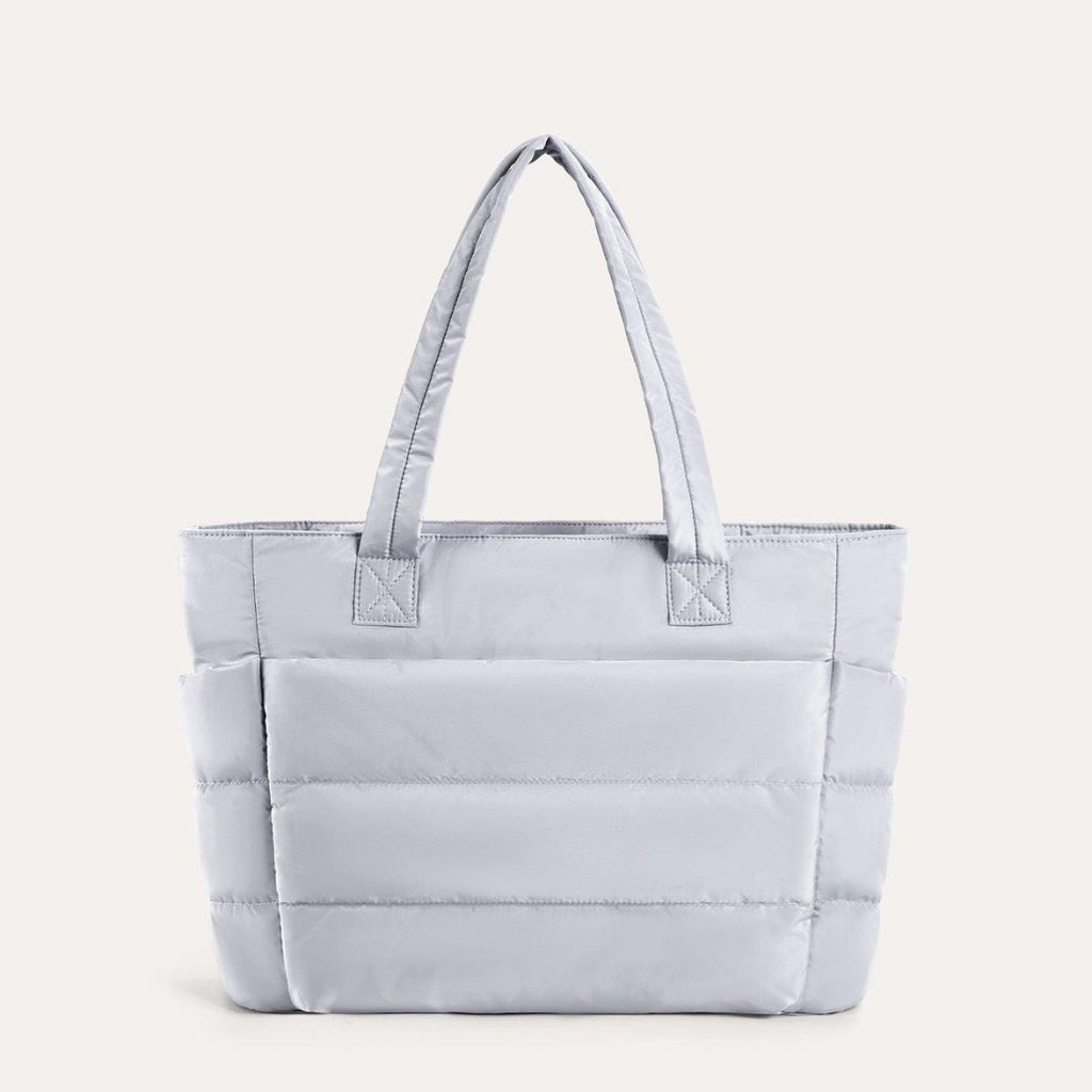 Quilted Puffy Tote Bag - Stylish, Roomy 20L Everyday Carryall 16