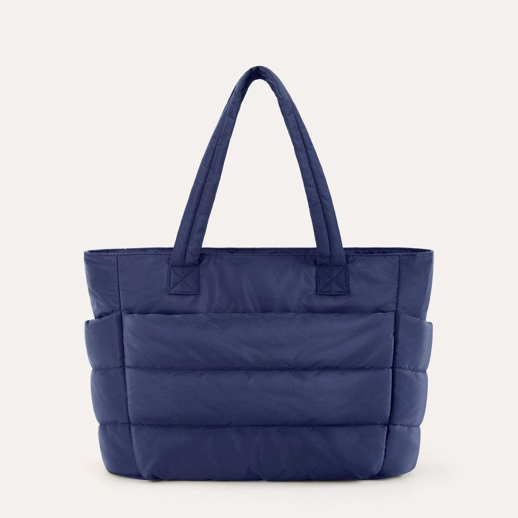 Quilted Puffy Tote Bag - Stylish, Roomy 20L Everyday Carryall 18