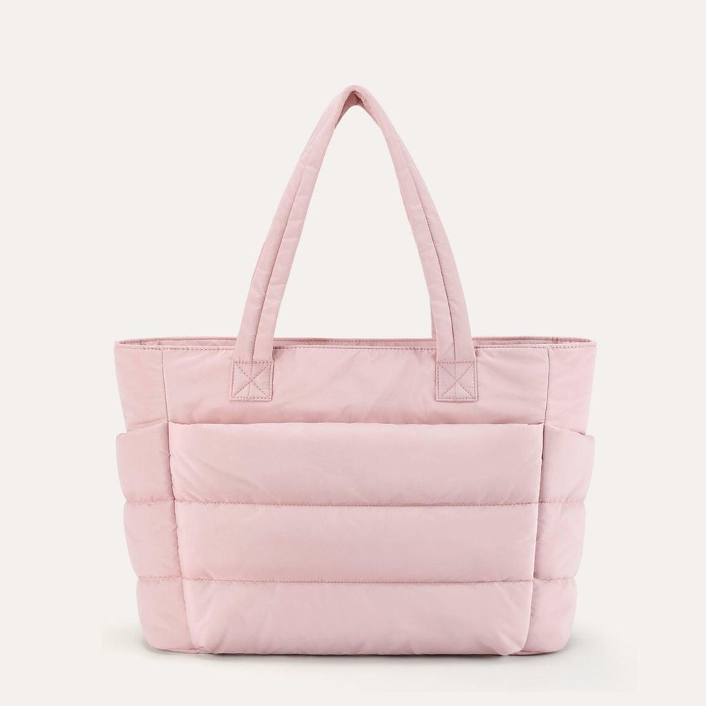 Quilted Puffy Tote Bag - Stylish, Roomy 20L Everyday Carryall 1