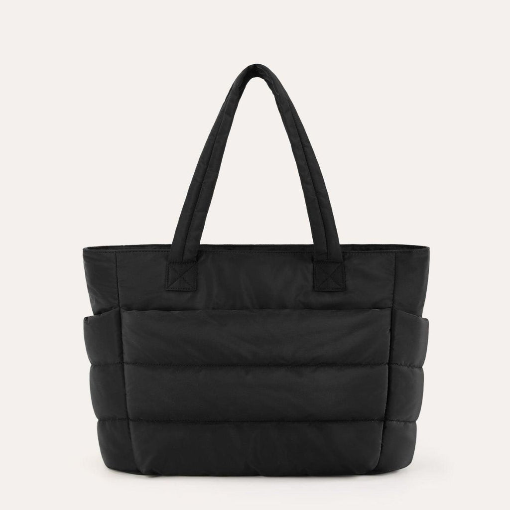 Quilted Puffy Tote Bag - Stylish, Roomy 20L Everyday Carryall 13