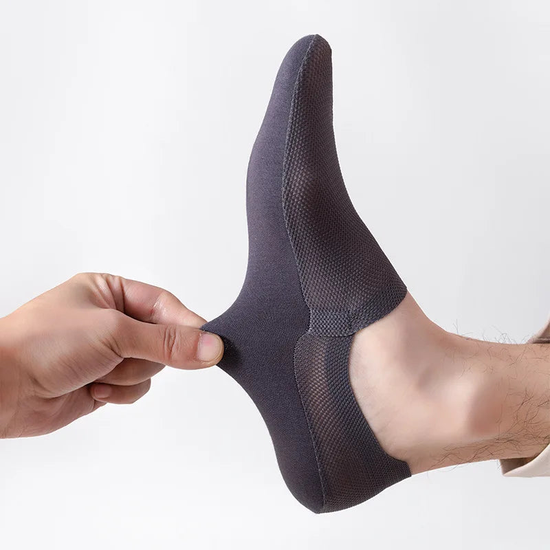 No-Show Socks with Non-Slip Heel Grip, Breathable Cotton Blend 9