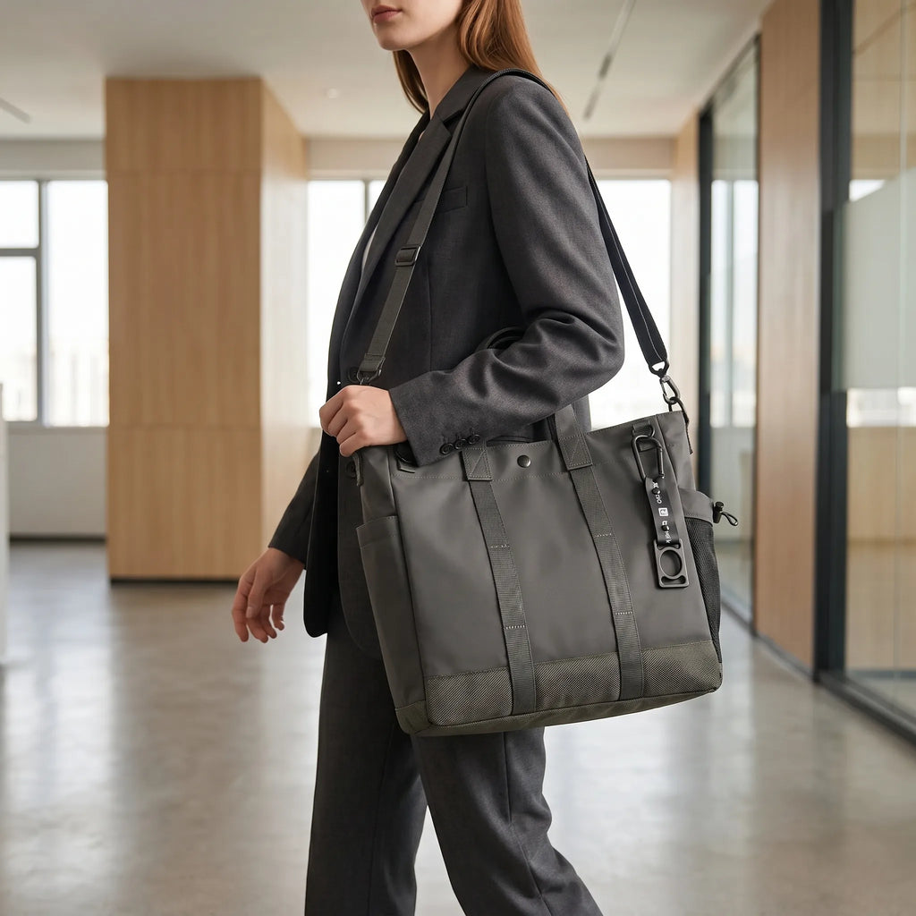 AA OOS Multi-Compartment Laptop Tote With Adjustable Strap - Trekton