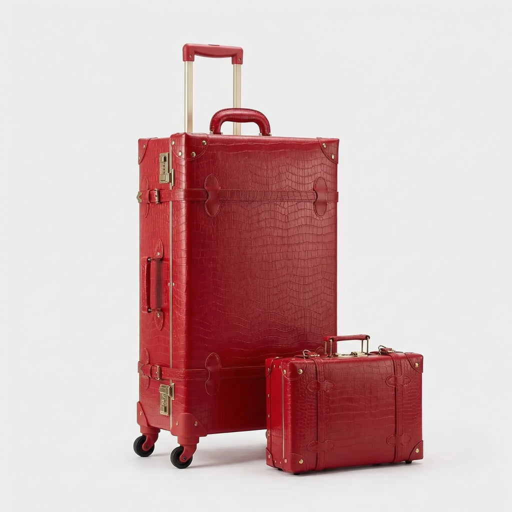 AA OOS Vintage-Style 2-Piece spinner Luggage Set - Vintravel