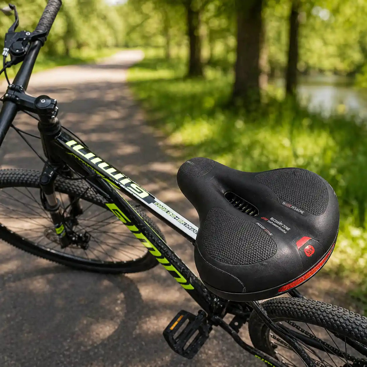 Ergonomic Comfort Bike Seat with 2 in Memory Foam - No More Saddle Soreness 9