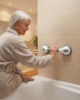 Suction Shower Grab Bar, No-Drill 16-Inch Bathroom Safety Handle 16