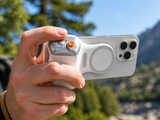 SnapNest grip with phone in hand