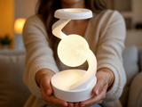 OrbitGlow floating moon lamp held in hands