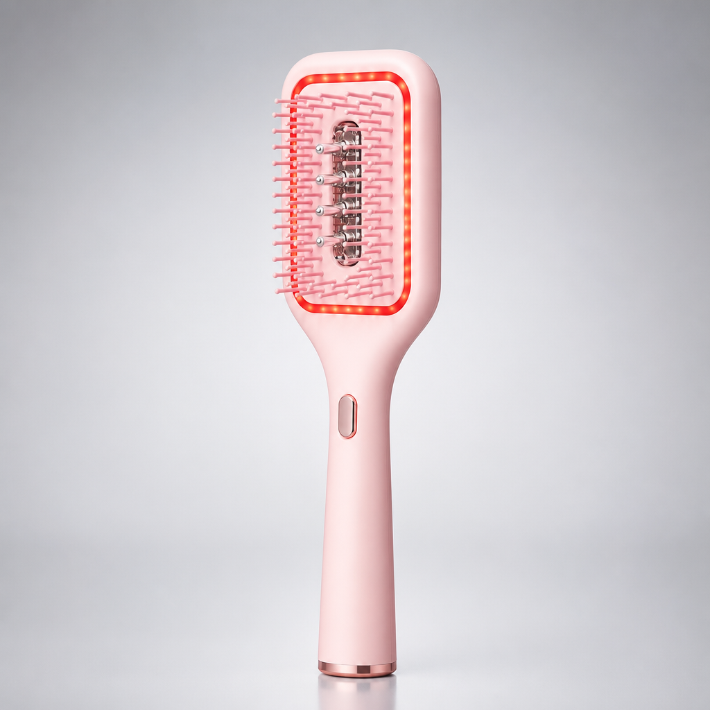 RootGlow LED scalp massage brush studio shot