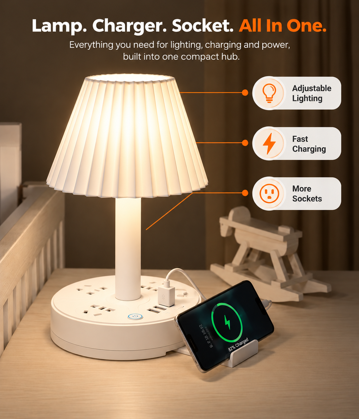 Charge anywhere no extension lead needed