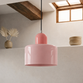 Ring-Shaped Glass Pendant Light with Adjustable Hanging Height and 3-Color Light Switching 1