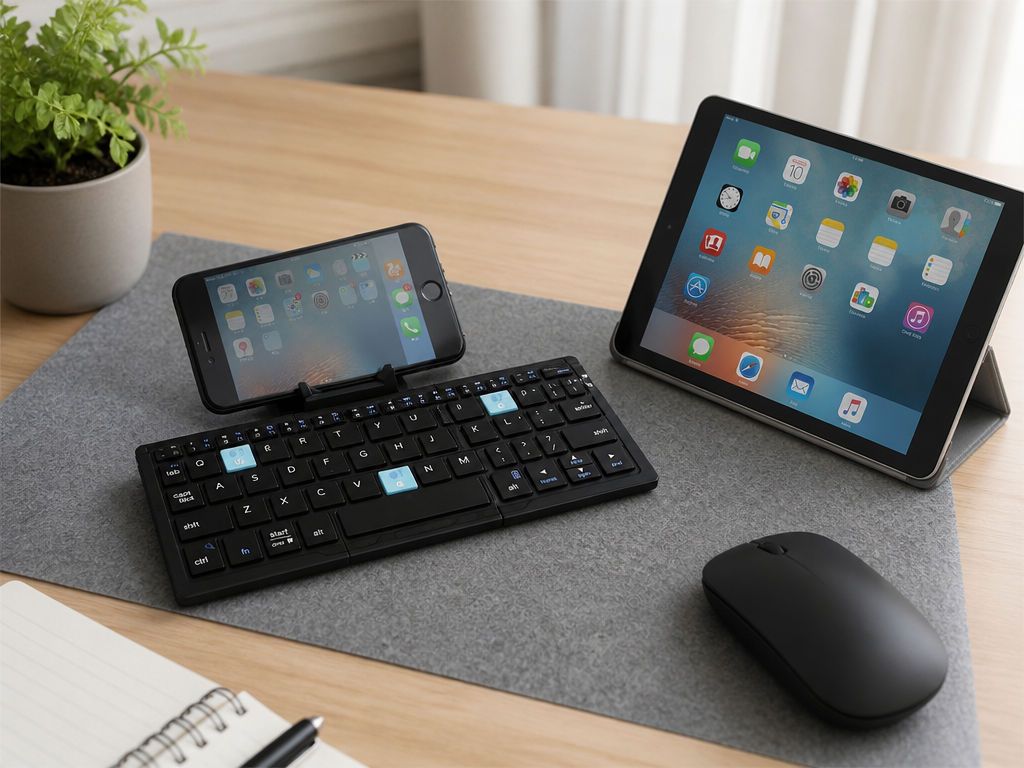 One keyboard, three devices