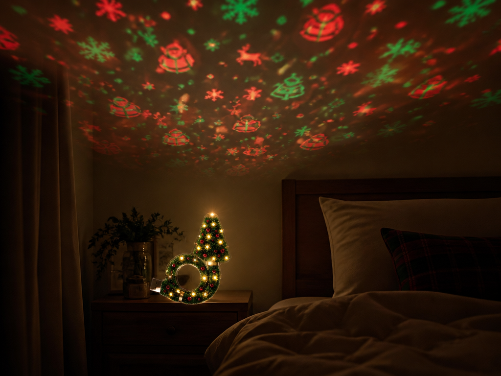 Santas dance across your ceiling