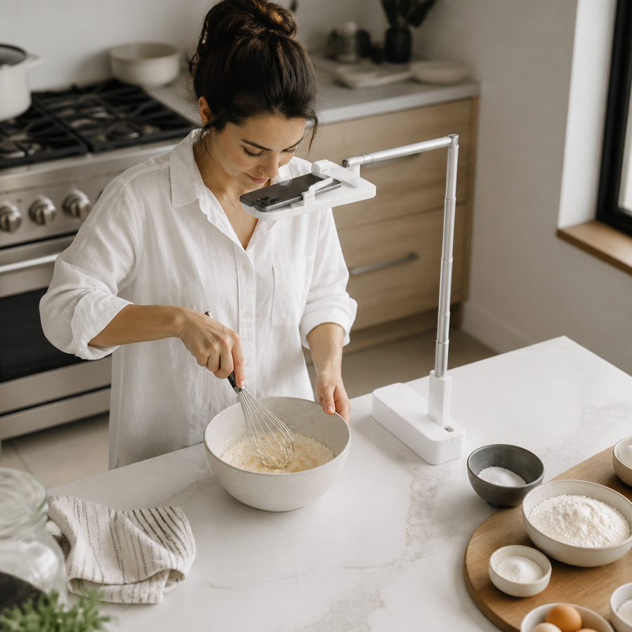 Overhead recipe videos