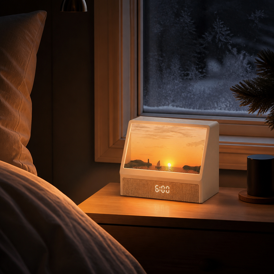 Dark winter mornings