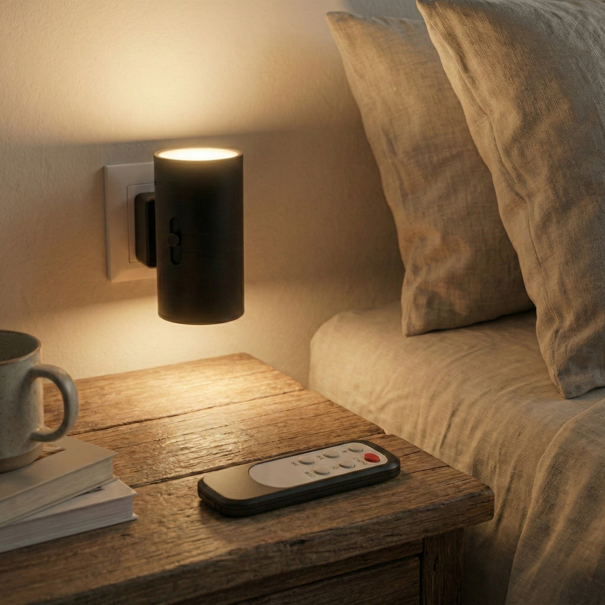 Dimmable Plug-In Night Light with Adjustable Brightness, Sleek Modern Design 5