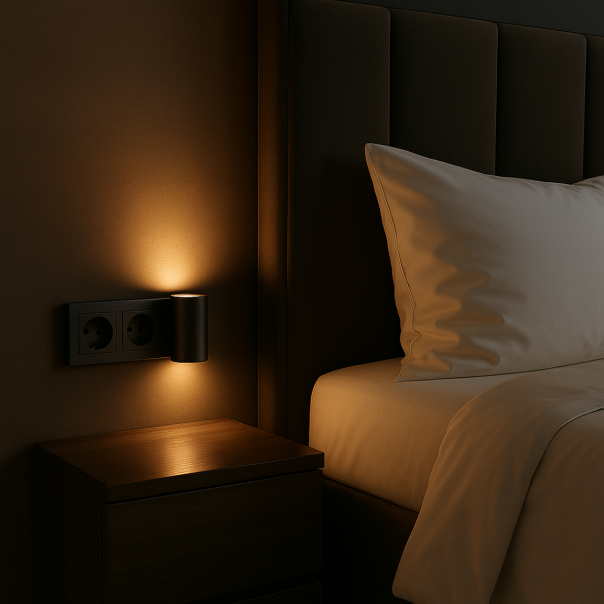 Dimmable Plug-In Night Light with Adjustable Brightness, Sleek Modern Design 8