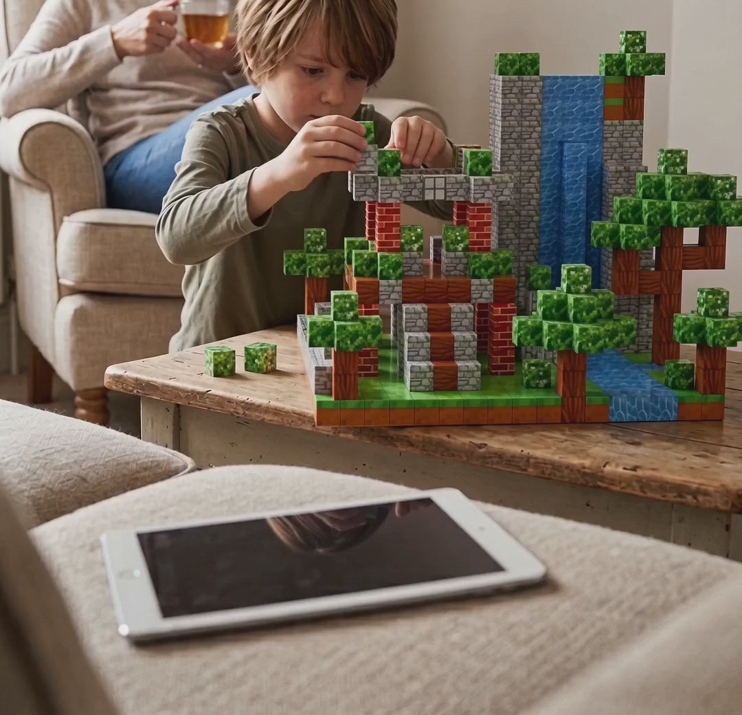Magnetic building blocks in use
