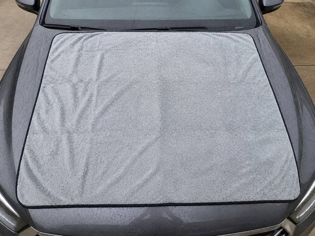 One towel. The whole car.