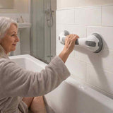 Suction Shower Grab Bar, No-Drill 16-Inch Bathroom Safety Handle 8